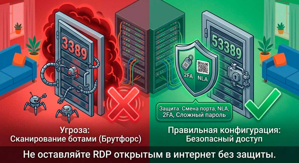 Защита порта 3389 от взлома
