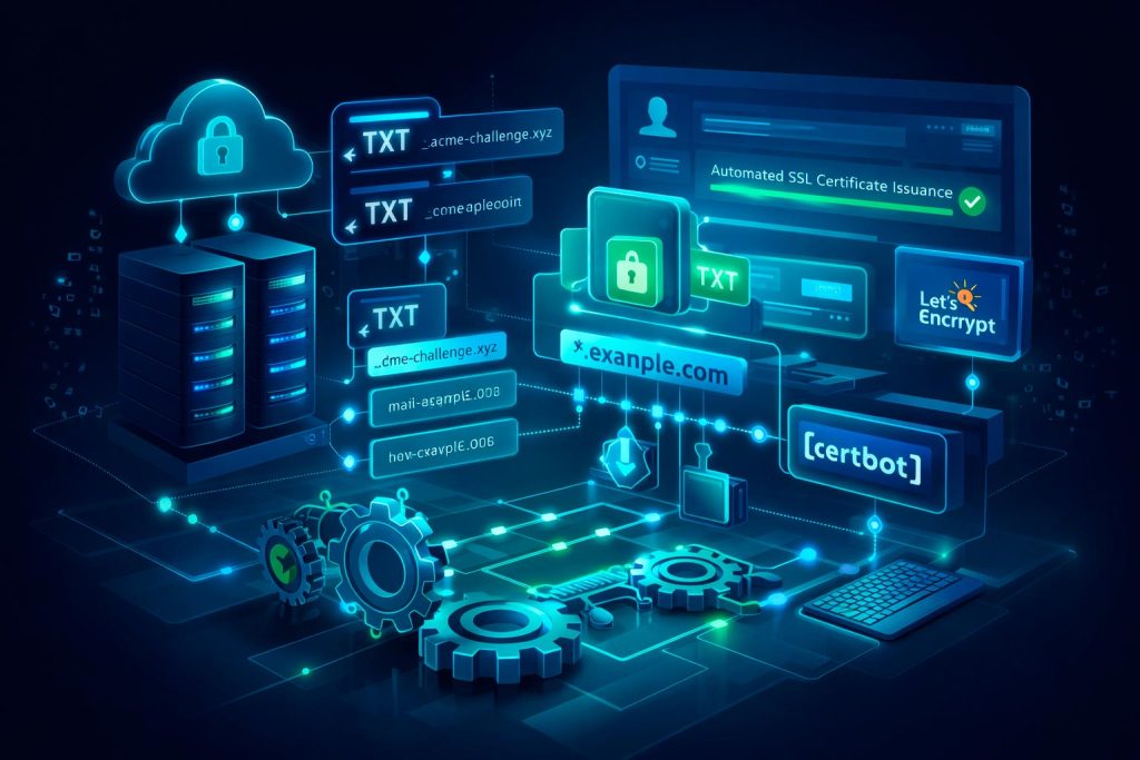 автоматизация через DNS-01 и Let's Encrypt