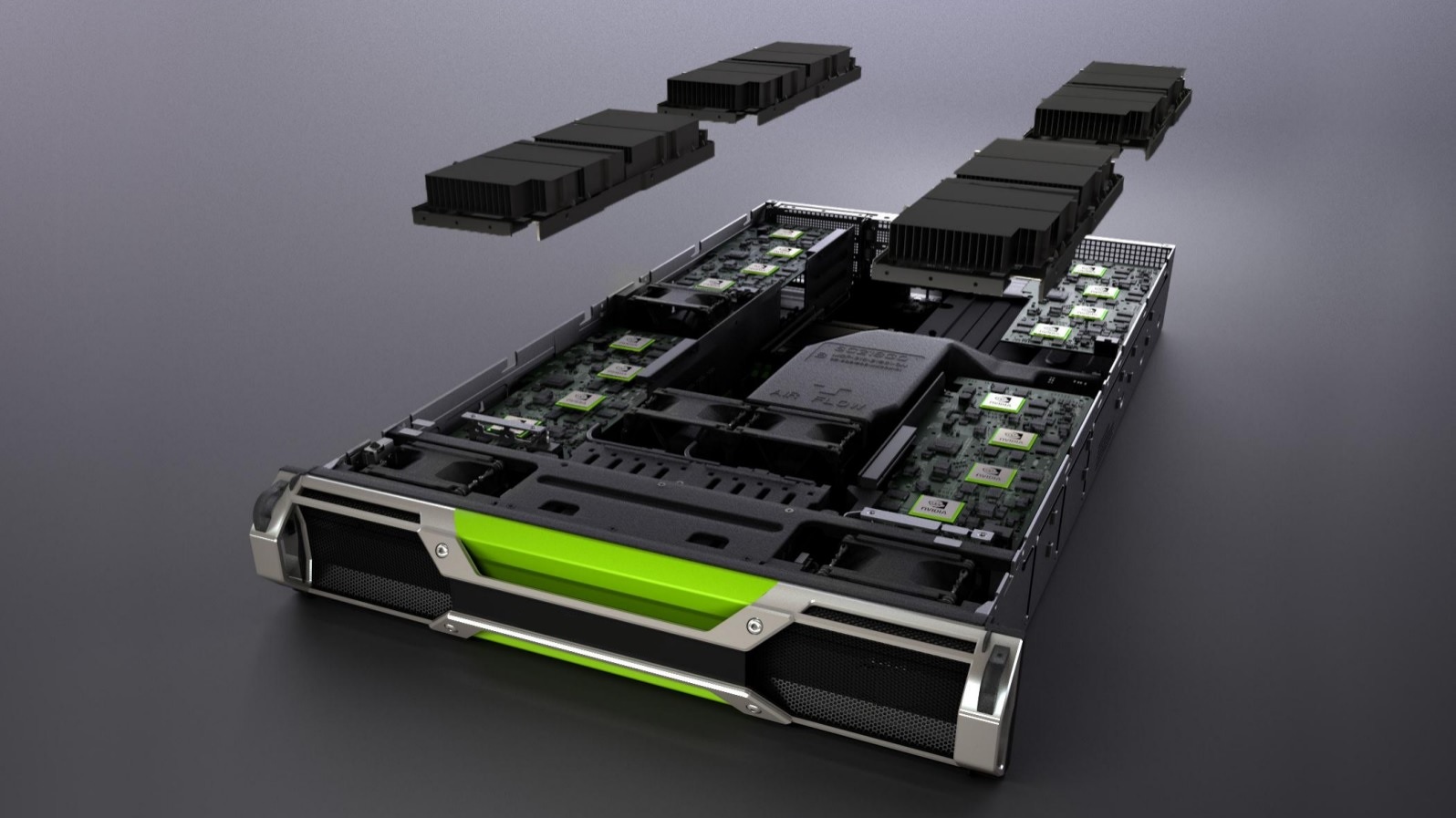 Пример GPU блейд сервера